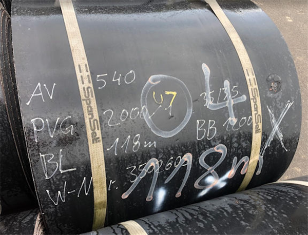 45,829.6' L Of Used Fenner Dunlop Conveyor Belting, 1200mm W X 13911m L (47" W X 45,829.6' L))